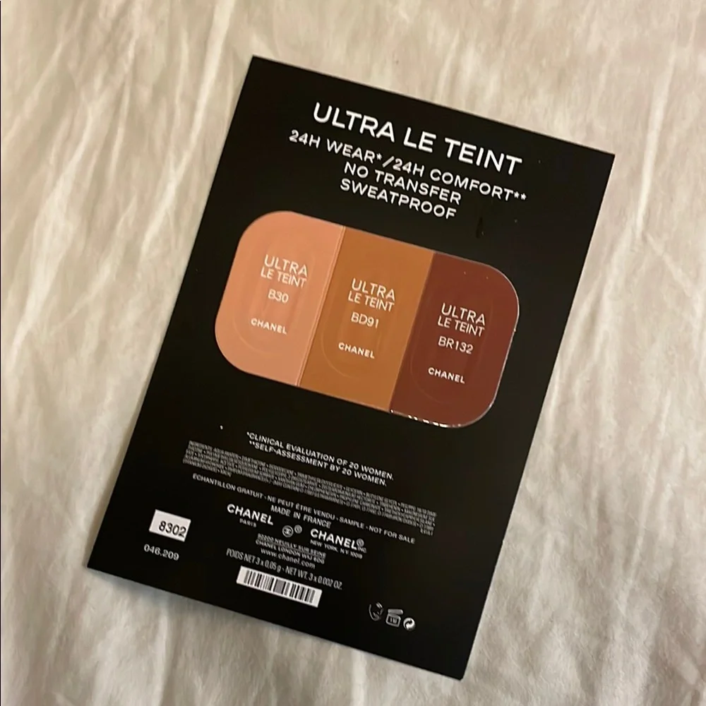 Chanel Ultra le Teint 24 hour wear, sweat proof makeup foundation